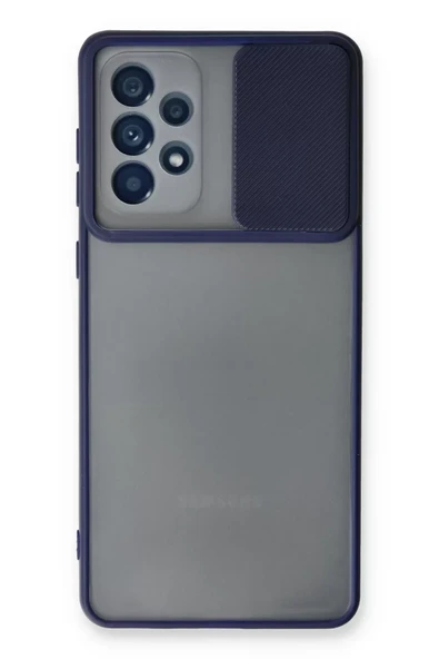 Newface Samsung Galaxy A33 5G Kılıf Palm Buzlu Kamera Sürgülü Silikon - Lacivert ürün görseli 1