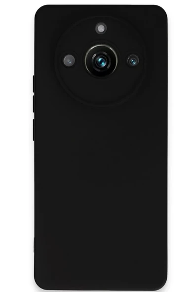 Newface Realme 11 Pro Kılıf Nano içi Kadife Silikon - Siyah ürün görseli 1