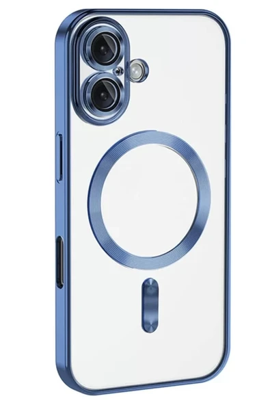 Newface Apple iPhone 16 Kılıf Kross Magneticsafe Kapak - Mavi ürün görseli 1