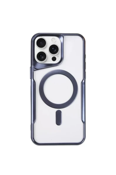 Newface Apple iPhone 14 Pro Kılıf Boyi Magsafe Silikon Kapak - Lacivert ürün görseli 1