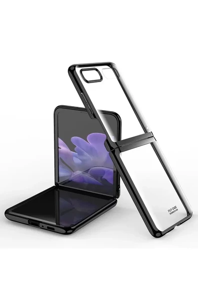 Newface Samsung Galaxy Z Flip 4 Kılıf Fold Element Kapak - Siyah ürün görseli 1