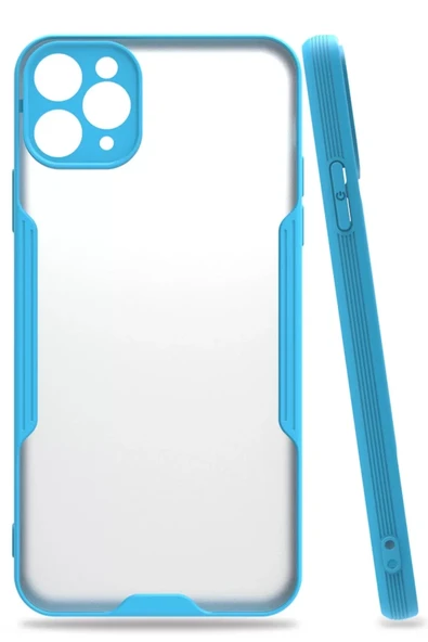 Newface Apple iPhone 11 Pro Kılıf Platin Silikon - Mavi ürün görseli 1