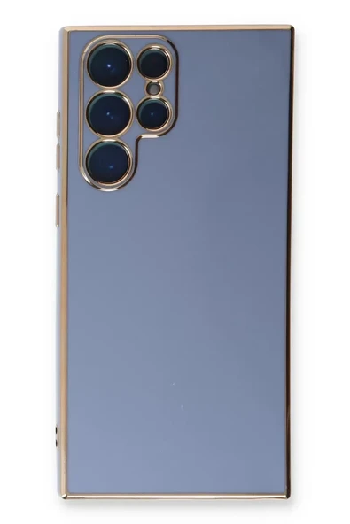 Newface Samsung Galaxy S22 Ultra Kılıf Volet Silikon - Mavi ürün görseli 1