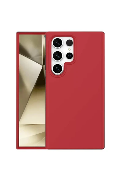 Newface Samsung Galaxy S24 Ultra Kılıf First Silikon - Kırmızı ürün görseli 1