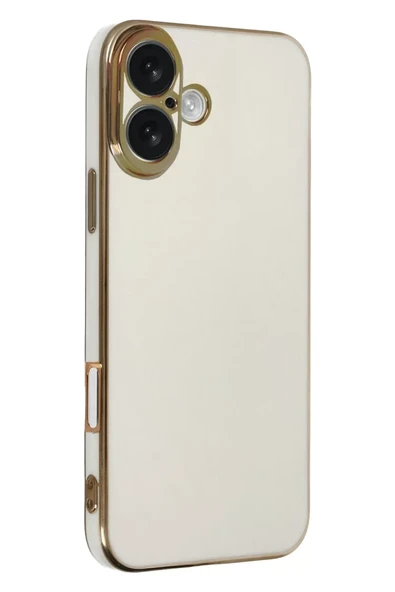 Newface Apple iPhone 16 Kılıf Volet Silikon - Beyaz ürün görseli 1