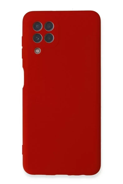 Newface Samsung Galaxy A22 Kılıf Nano içi Kadife Silikon - Kırmızı ürün görseli 1