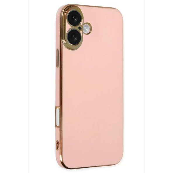 Newface Apple iPhone 16 Kılıf Volet Silikon - Pembe - Resim 3
