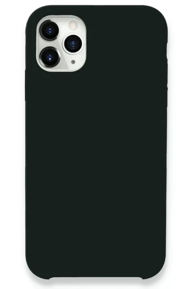 Newface Apple iPhone 11 Pro Max Kılıf Lansman Legant Silikon - Koyu Yeşil ürün görseli 1