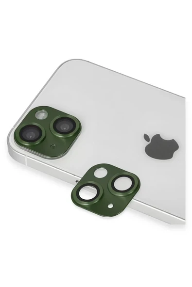 Newface Apple iPhone 13 Pers Alüminyum Kamera Lens - Yeşil ürün görseli 1