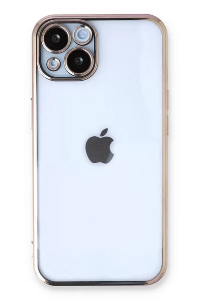 Newface Apple iPhone 13 Kılıf Razer Lensli Silikon - Gold ürün görseli 1