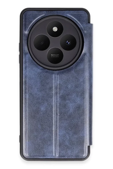 Newface Xiaomi Redmi 14C Kılıf Flip Cover - Lacivert ürün görseli 1