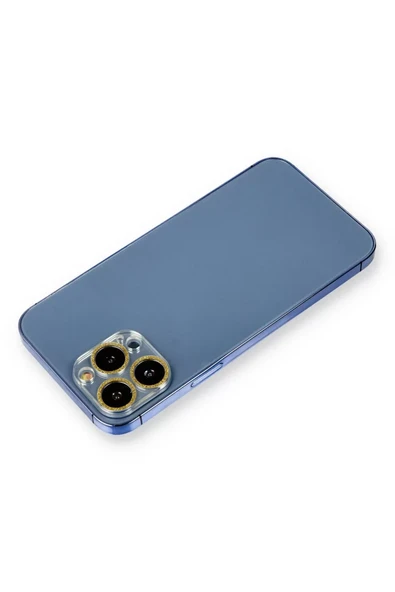 Newface Apple iPhone 12 Pro Shine Kamera Lens Koruma Cam - Gold ürün görseli 1