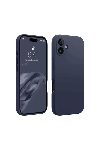 Newface Apple iPhone 16 Plus Kılıf First Silikon - Lacivert ürün görseli 1