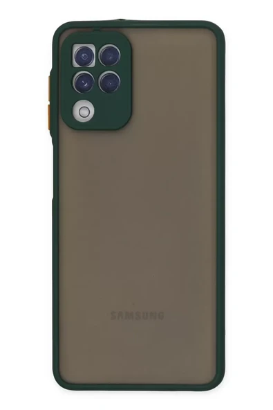 Newface Samsung Galaxy A22 Kılıf Montreal Silikon Kapak - Yeşil ürün görseli 1