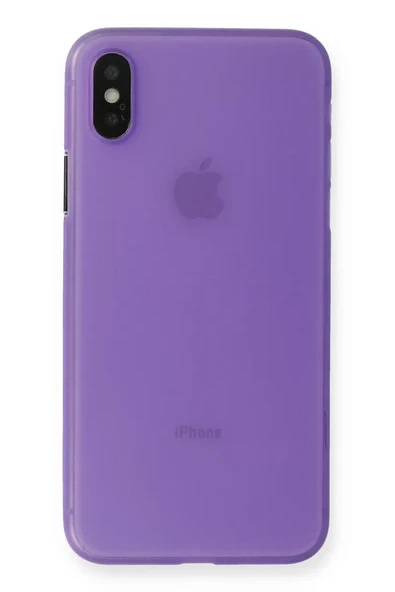 Newface Apple iPhone XS Max Kılıf PP Ultra İnce Kapak - Mor ürün görseli 1