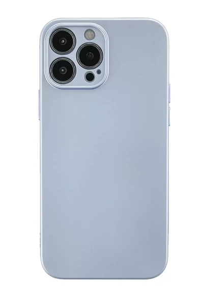 Newface Apple iPhone 13 Pro Max Kılıf Nano içi Kadife Silikon - Sky Blue ürün görseli 1