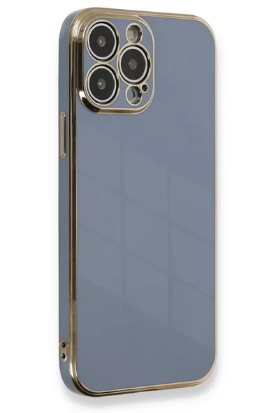 Newface Apple iPhone 13 Pro Max Kılıf Volet Silikon - Mavi ürün görseli 1