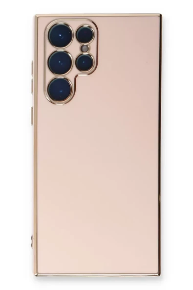 Newface Samsung Galaxy S22 Ultra Kılıf Volet Silikon - Pembe ürün görseli 1