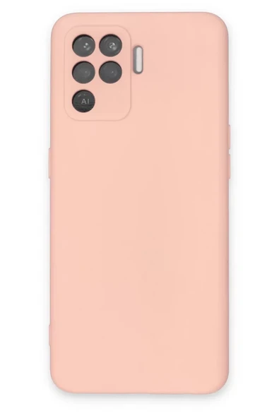 Newface Oppo Reno 5 Lite Kılıf Nano içi Kadife Silikon - Pudra ürün görseli 1