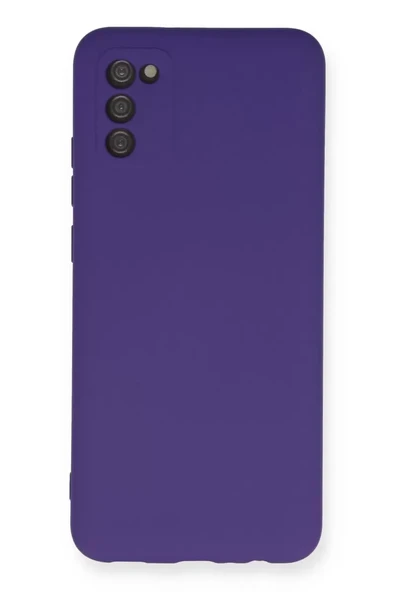 Newface Samsung Galaxy A03S Kılıf Nano içi Kadife Silikon - Mor ürün görseli 1