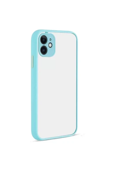 Newface Apple iPhone 12 Kılıf Montreal Silikon Kapak - Turkuaz ürün görseli 1