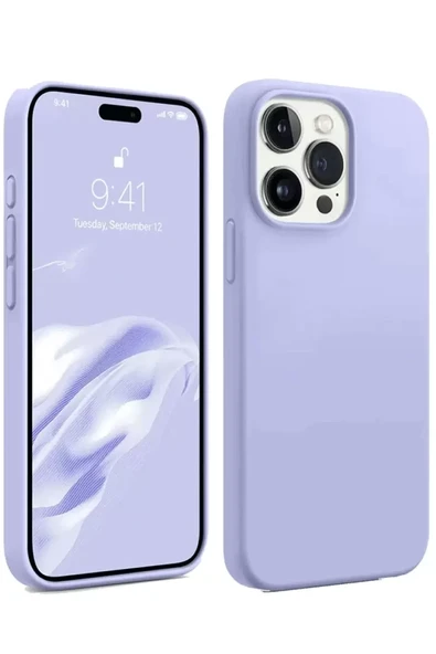 Newface Apple iPhone 15 Pro Max Kılıf First Silikon - Lila ürün görseli 1