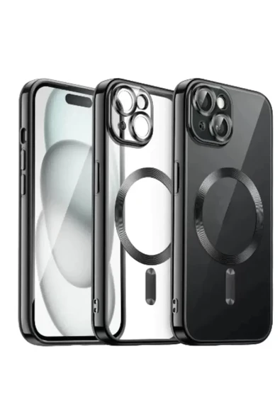 Newface Apple iPhone 13 Kılıf Kross Magneticsafe Kapak - Siyah ürün görseli 1