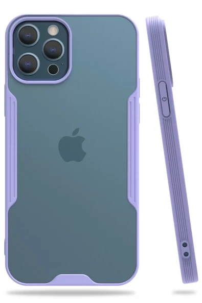 Newface Apple iPhone 12 Pro Max Kılıf Platin Silikon - Lila ürün görseli 1