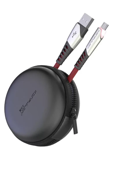 Konfulon DC16 Micro USB Kablo 1M 2.4A - Kırmızı - Resim 2