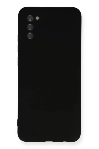 Newface Samsung Galaxy A03S Kılıf Nano içi Kadife Silikon - Siyah ürün görseli 1