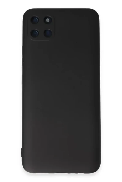 Newface Realme C11 Kılıf Nano içi Kadife Silikon - Siyah ürün görseli 1