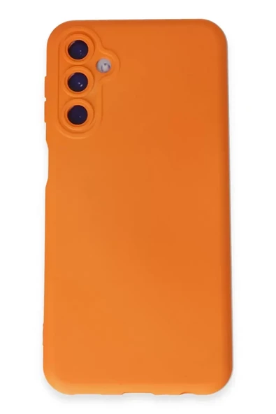 Newface Samsung Galaxy M14 5G Kılıf Nano içi Kadife Silikon - Turuncu ürün görseli 1