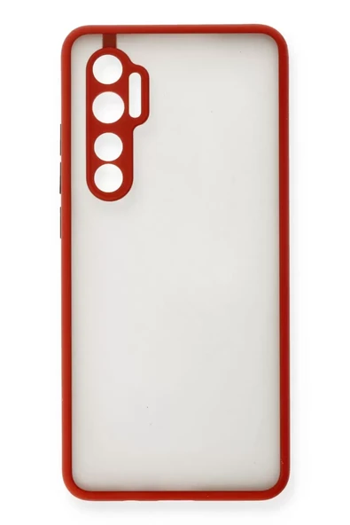 Newface Xiaomi Mi Note 10 Lite Kılıf Montreal Silikon Kapak - Kırmızı ürün görseli 1