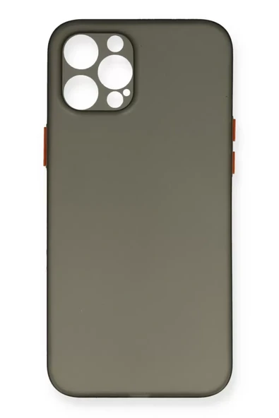Newface Apple iPhone 12 Pro Max Kılıf PP Ultra İnce Kapak - Gri ürün görseli 1