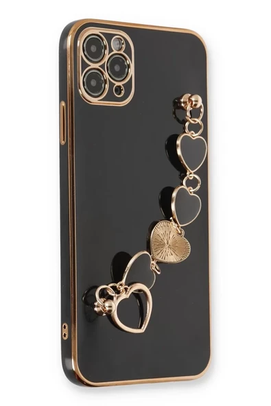 Newface Apple iPhone 11 Pro Max Kılıf Esila Silikon - Siyah ürün görseli 1