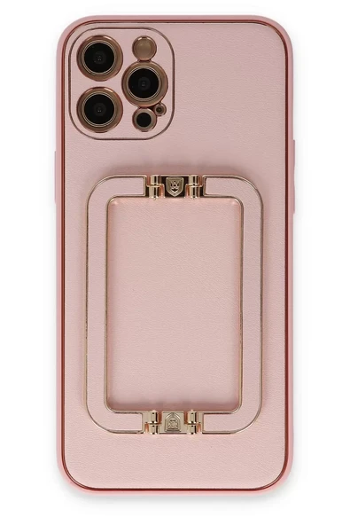 Newface Apple iPhone 12 Pro Kılıf Coco Elit Kapak - Pembe ürün görseli 1