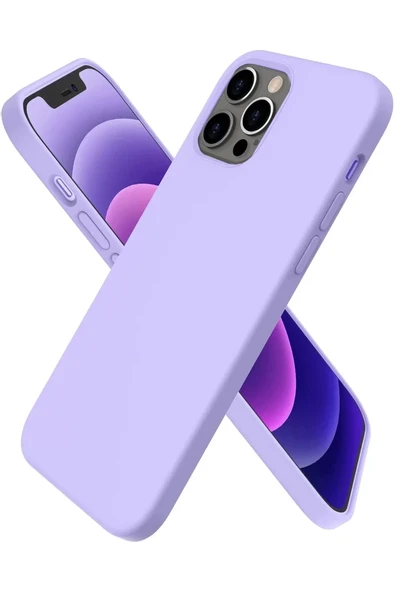 Newface Apple iPhone 12 Pro Max Kılıf First Silikon - Lila ürün görseli 1