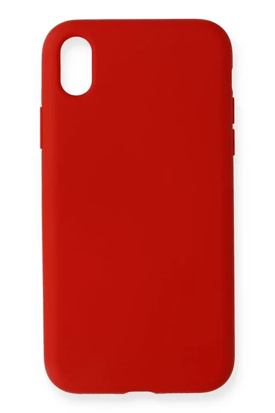 Newface Apple iPhone XR Kılıf Nano içi Kadife Silikon - Kırmızı ürün görseli 1