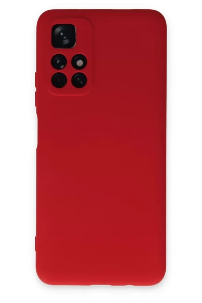 Newface Xiaomi Redmi Note 11T Kılıf Nano içi Kadife Silikon - Kırmızı ürün görseli 1