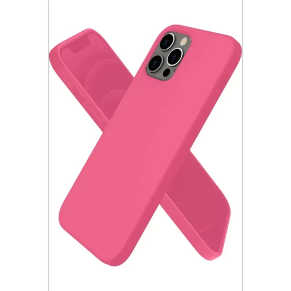 Newface Apple iPhone 12 Pro Kılıf First Silikon - Pembe - Resim 3