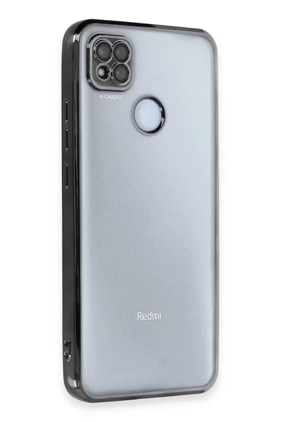 Newface Xiaomi Redmi 9C Kılıf Razer Lensli Silikon - Siyah ürün görseli 1