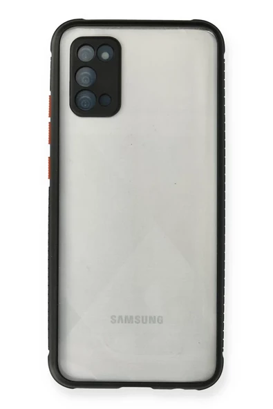 Newface Samsung Galaxy A02S Kılıf Miami Şeffaf Silikon - Siyah ürün görseli 1