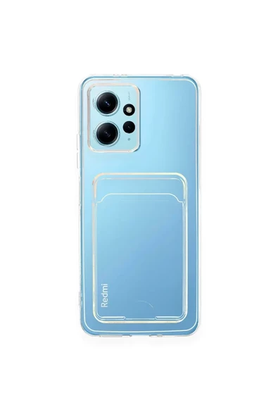 Newface Xiaomi Redmi Note 12 4G Kılıf Kart Şeffaf Silikon - Şeffaf ürün görseli 1