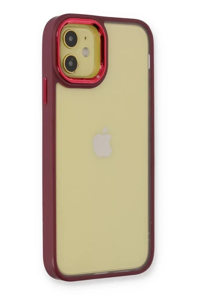Newface Apple iPhone 12 Kılıf Dora Kapak - Kırmızı ürün görseli 1