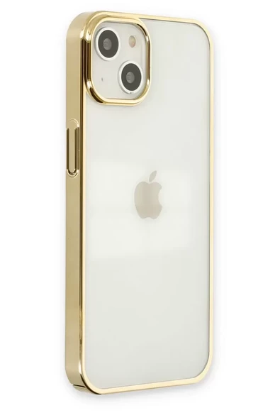 Newface Apple iPhone 14 Plus Kılıf Element Silikon - Gold - Resim 2