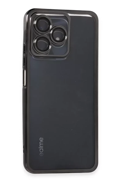 Newface Realme C53 Kılıf Razer Lensli Silikon - Siyah ürün görseli 1