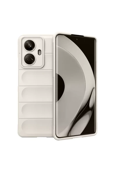 Newface Realme 10 Pro 5G Kılıf Optimum Silikon - Krem ürün görseli 1