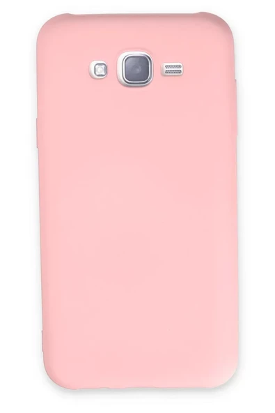 Newface Samsung Galaxy J7 Kılıf Nano içi Kadife Silikon - Pudra ürün görseli 1
