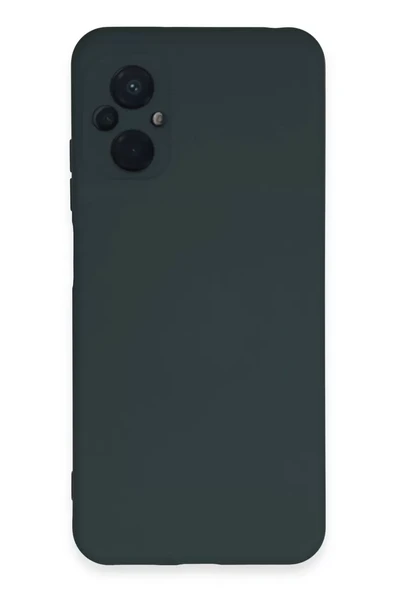 Newface Xiaomi Poco M5 Kılıf Nano içi Kadife Silikon - Koyu Yeşil ürün görseli 1