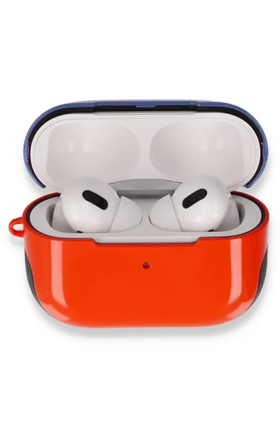 Newface Apple Airpods Pro (1.nesil) 3in1 Kılıf - Kırmızı-Lacivert ürün görseli 1